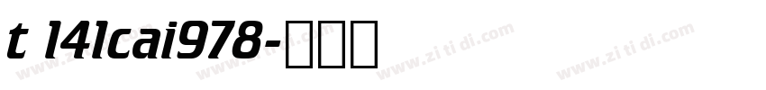 t 141cai978字体转换